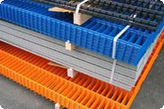 double rod gratings in different colors according to the RAL-colors