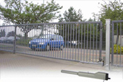 A revolving gate drive opens your gate automatically.
