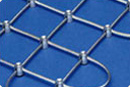 Wire rope net as protection for historical buildings, skyscrapers and public places, trellis, etc.
